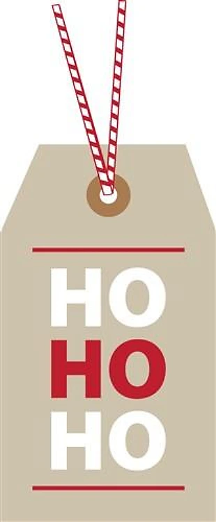 Ho Ho Ho Gift Tag