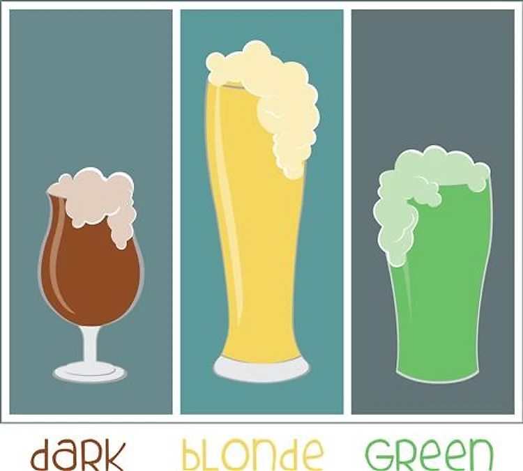 Dark Blonde Green Beer