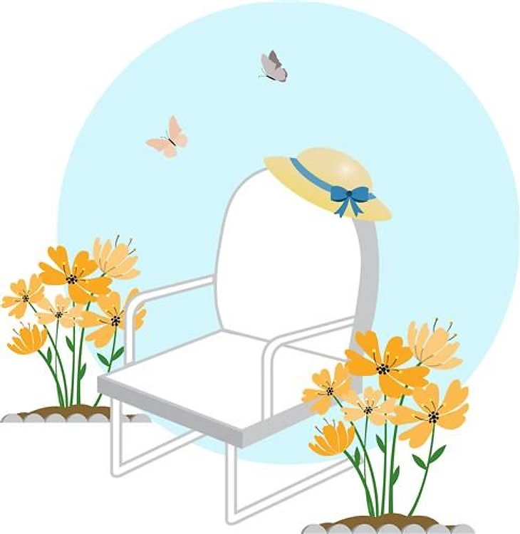 Spring Flower Chair