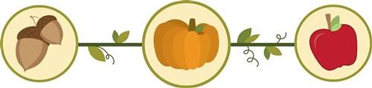 Acorn Pumpkin Apple Circles