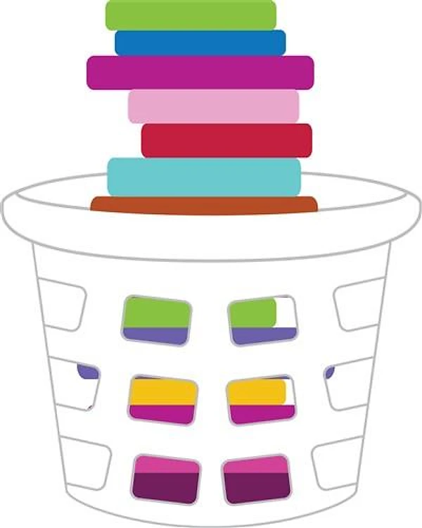 Laundry Basket of Clothes