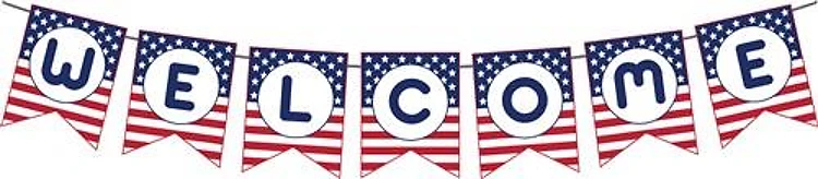 Welcome Patriotic Banner