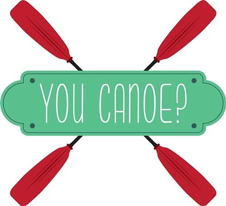 Canoe Crossed Paddles