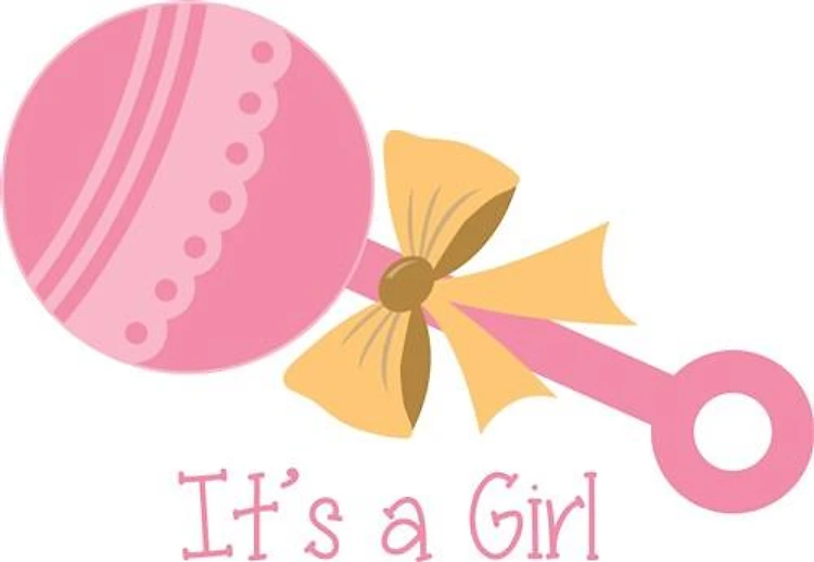 Its A Girl Rattle