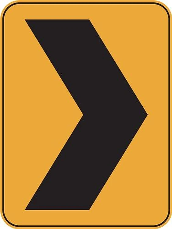 Sharp Curve Road Sign