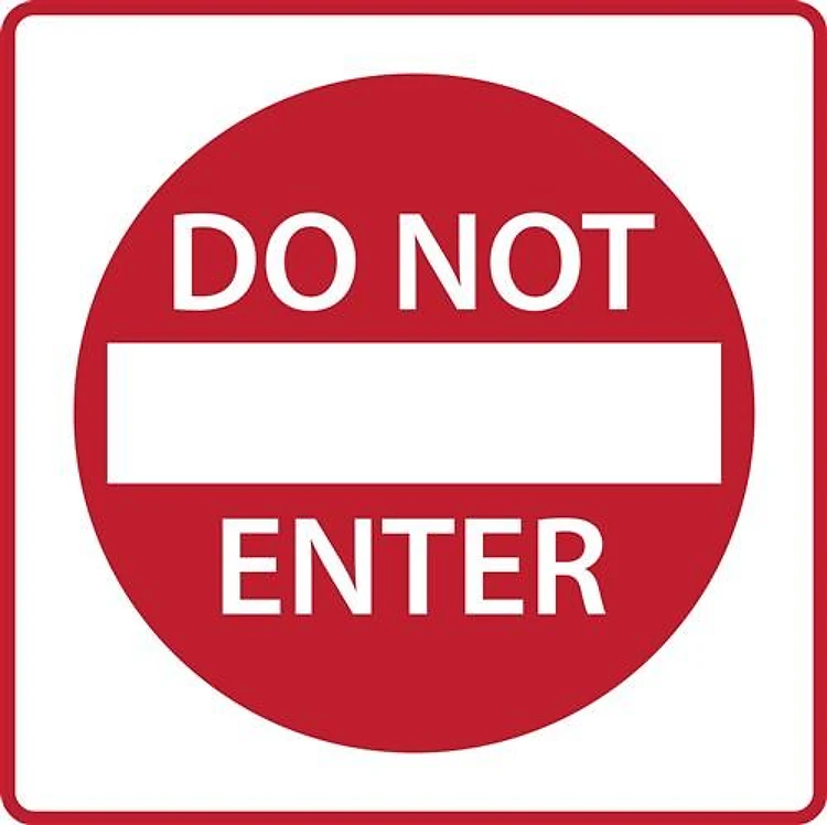Do Not Enter