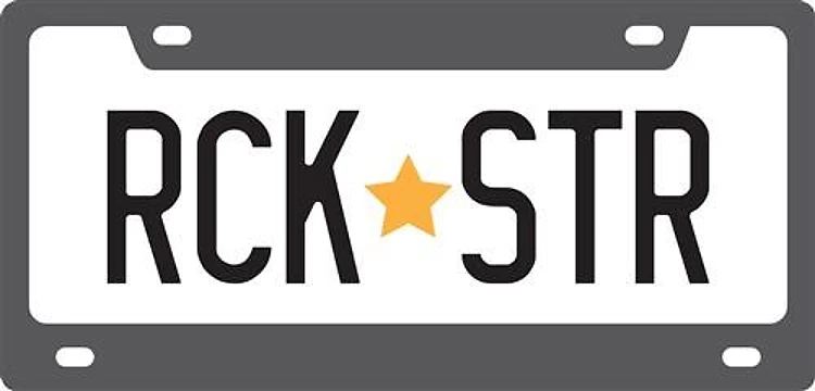 Rck Str License Plate