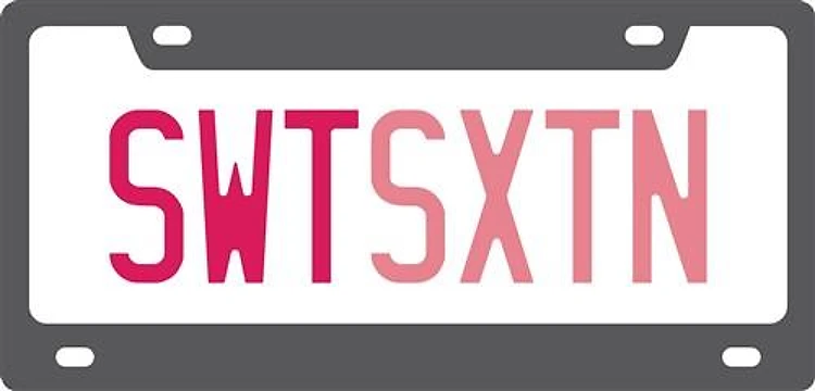 SwtSxtn License Plate