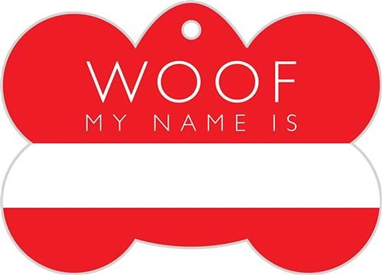 Woof Dog Tag