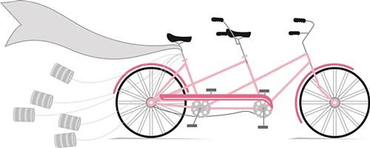 Wedding Tandem Bike