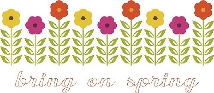 Fall Flower Retro Border
