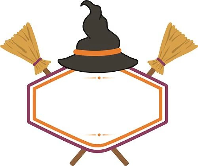 Halloween Witch Broom Sign