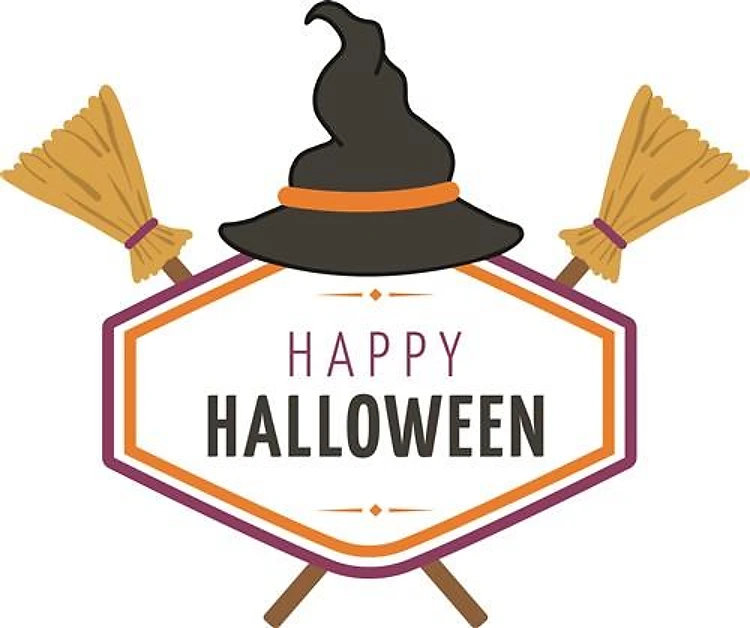 Halloween Witch Broom Sign