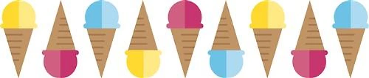 Ice Cream Cone Border