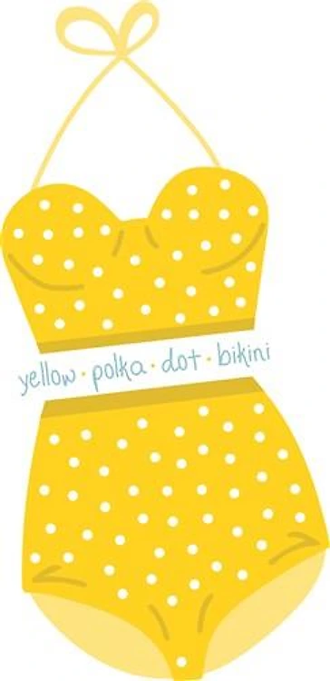 Yellow Polkadot Bikini