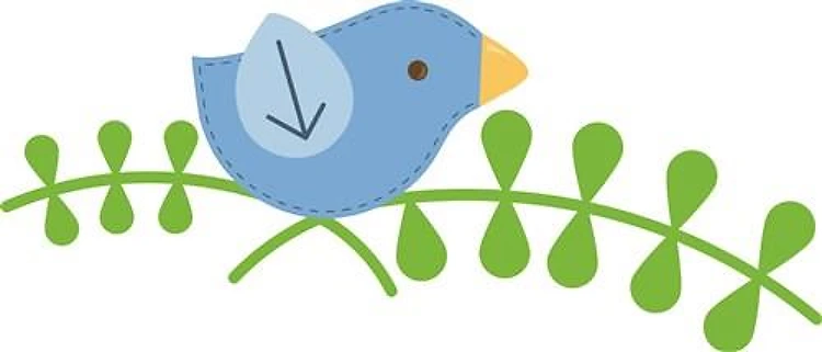 Blue Bird on Branch