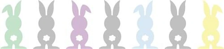 Bunny Silouette Border