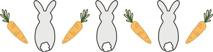 Bunny & Carrot Border
