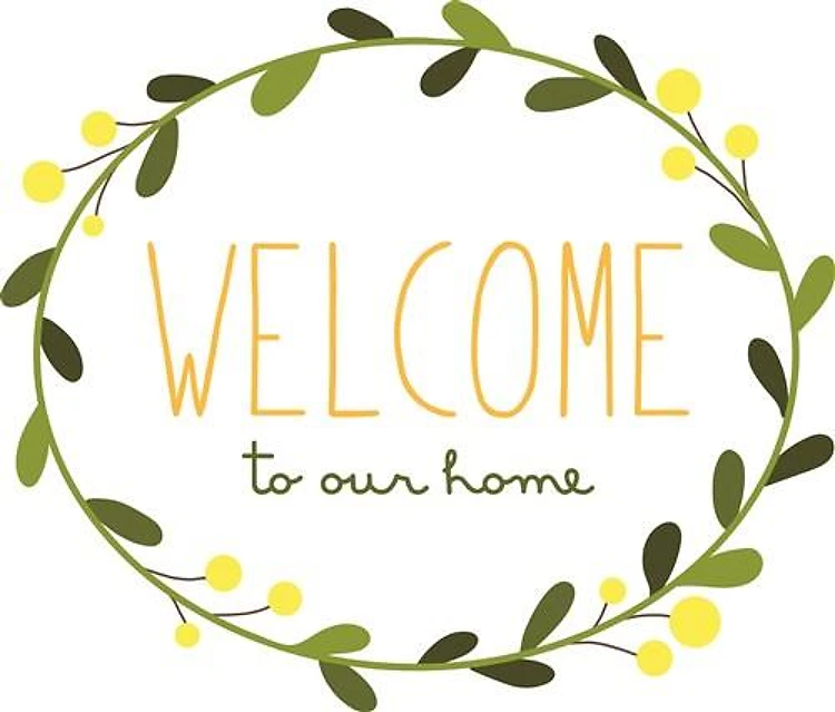 Welcome Olive Wreath