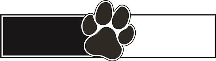 Black White Paw Sign