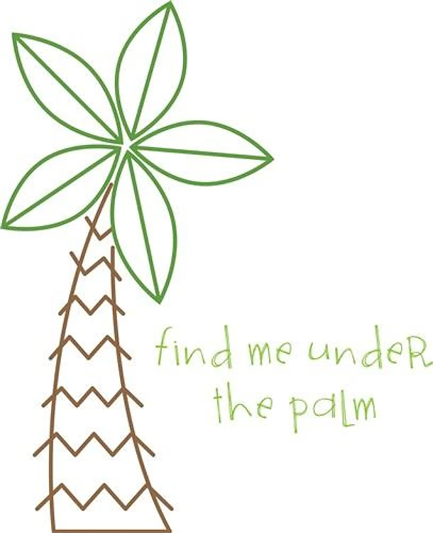 Tropical Tree Outline