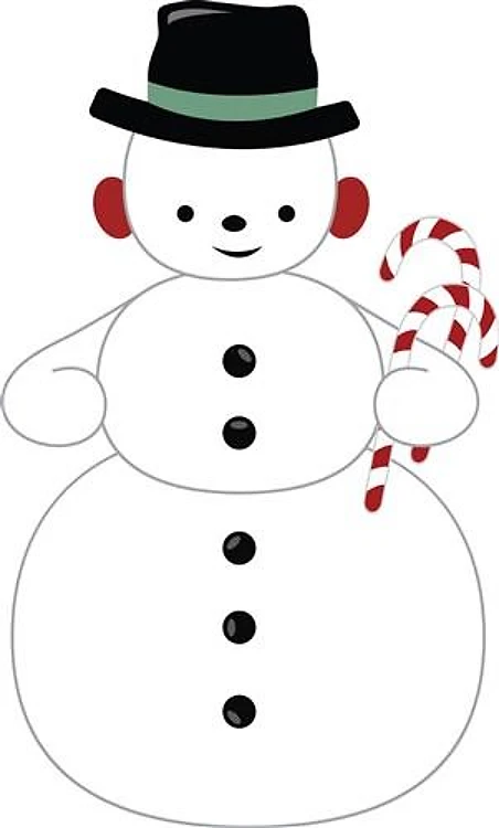 Candy Cane Snowman