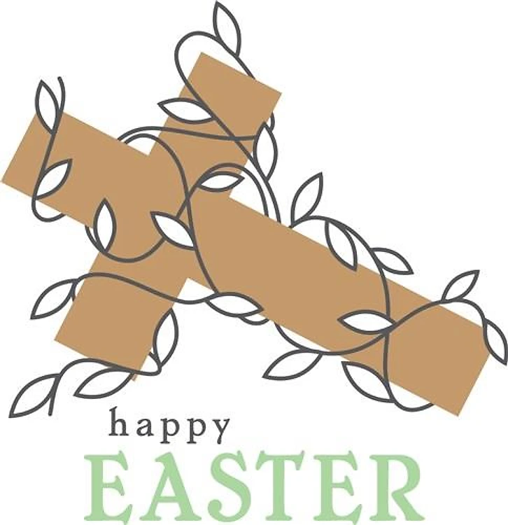 Happy Easter Cross