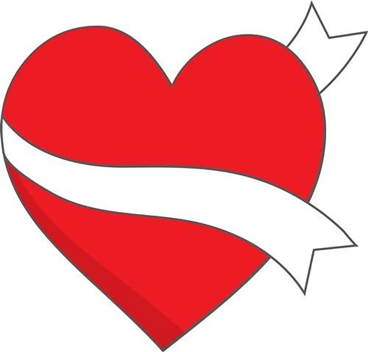 Ribbon Wrapped Heart