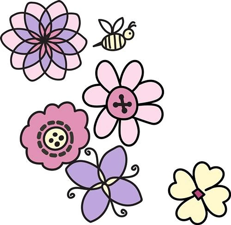 Flowers And Bee