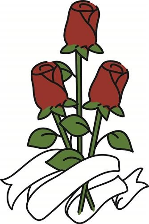 Roses With Ribbon