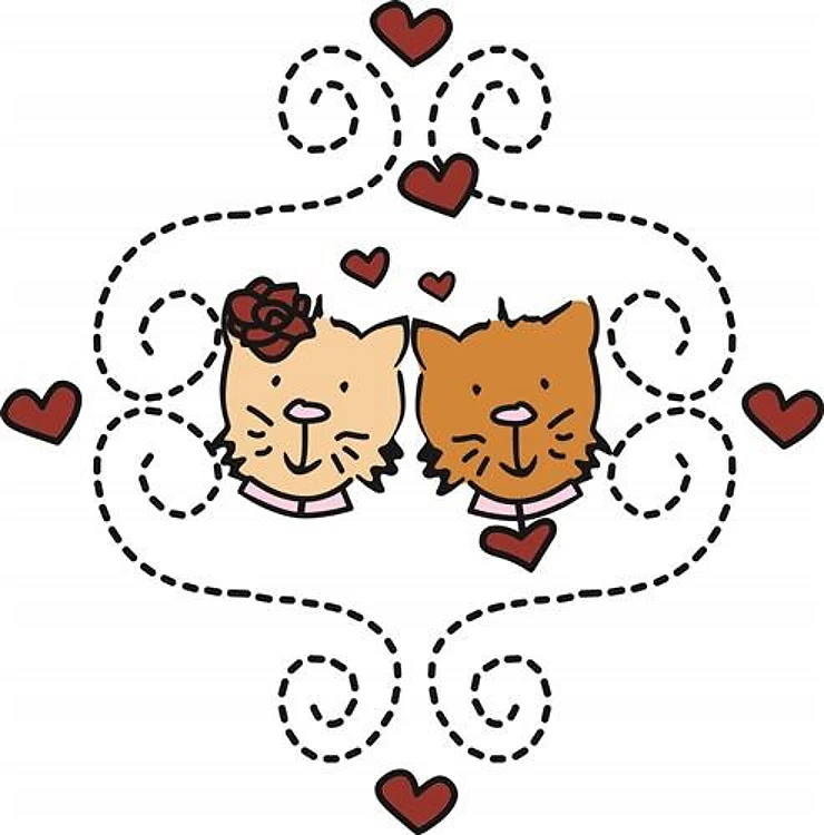 Valentine Purr Cats