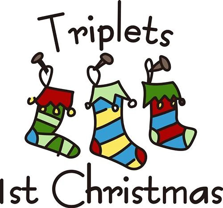 Triplets 1st Christmas
