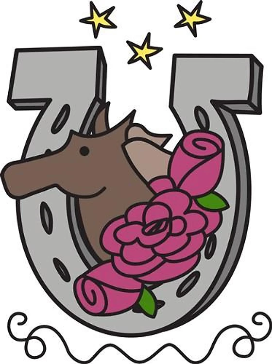Horse And Roses