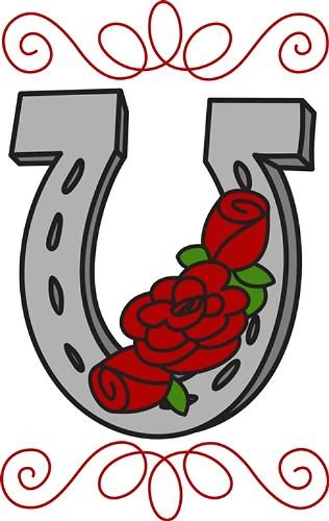 Horseshoe And Roses