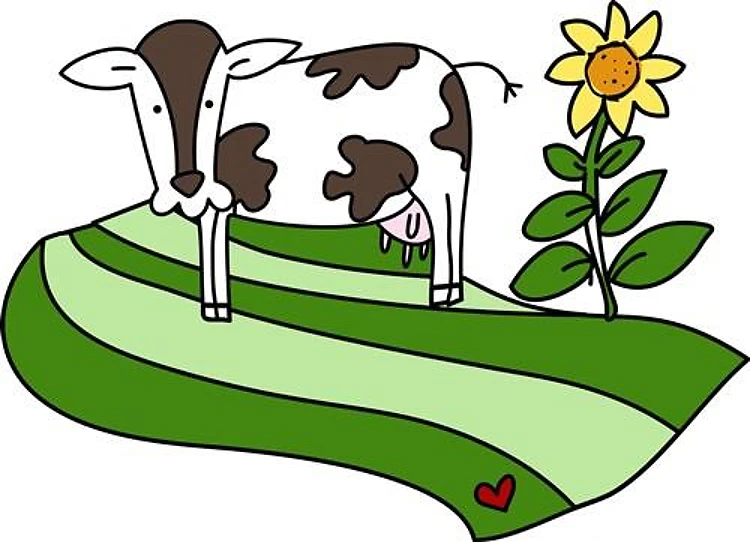 Dairy Cow Farm Scene