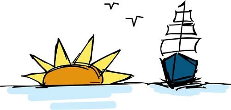 Sunrise Sailboat