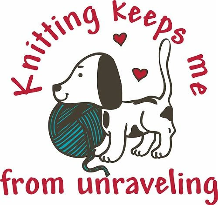 Knitting Dog