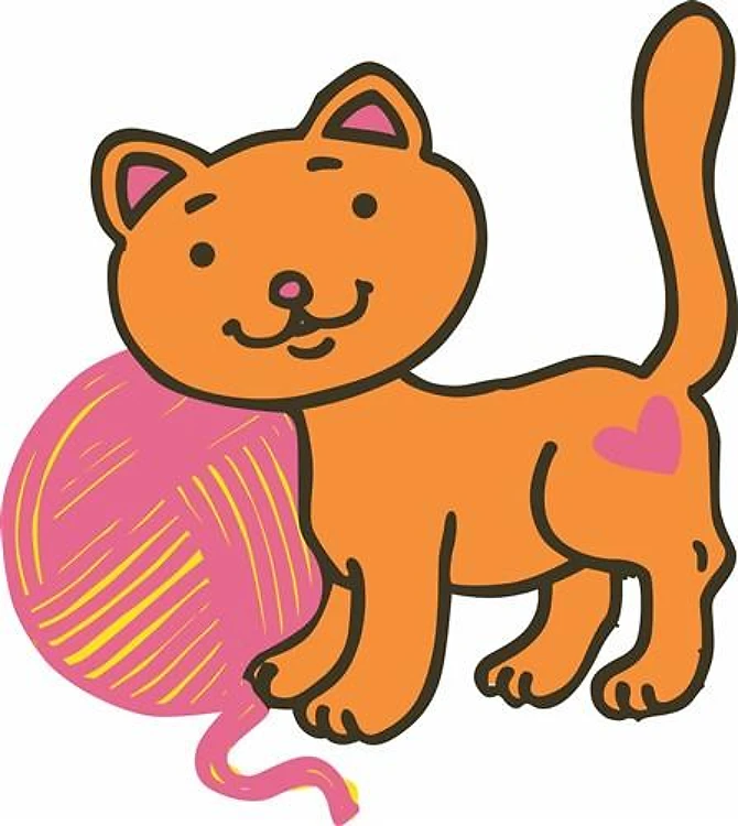 Cat With Yarn