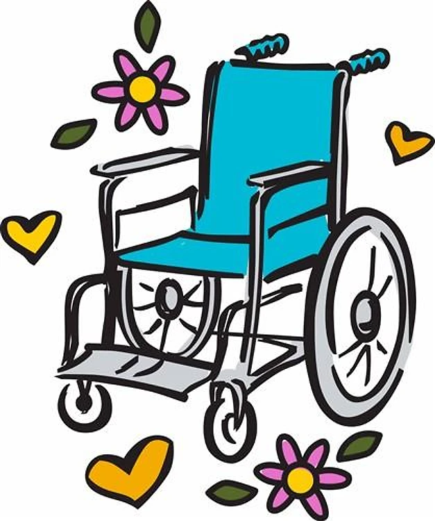 Floral Wheelchair