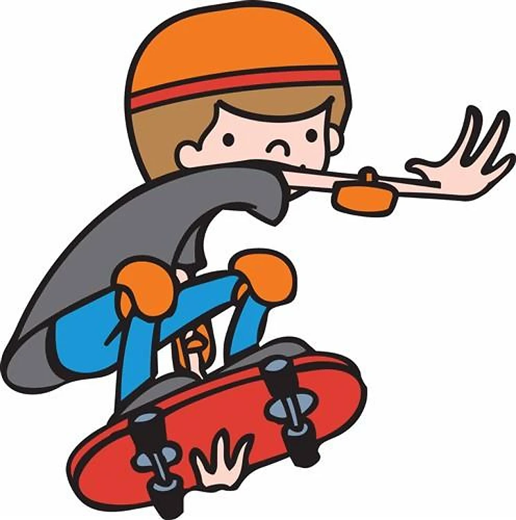 Boy Skateboarding