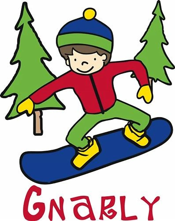Gnarly Snowboarder