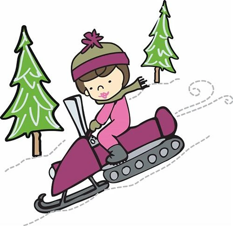 Snowmobile Downhill