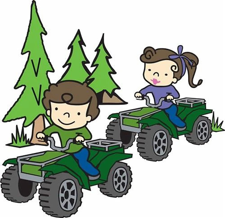 Kids Riding ATVs