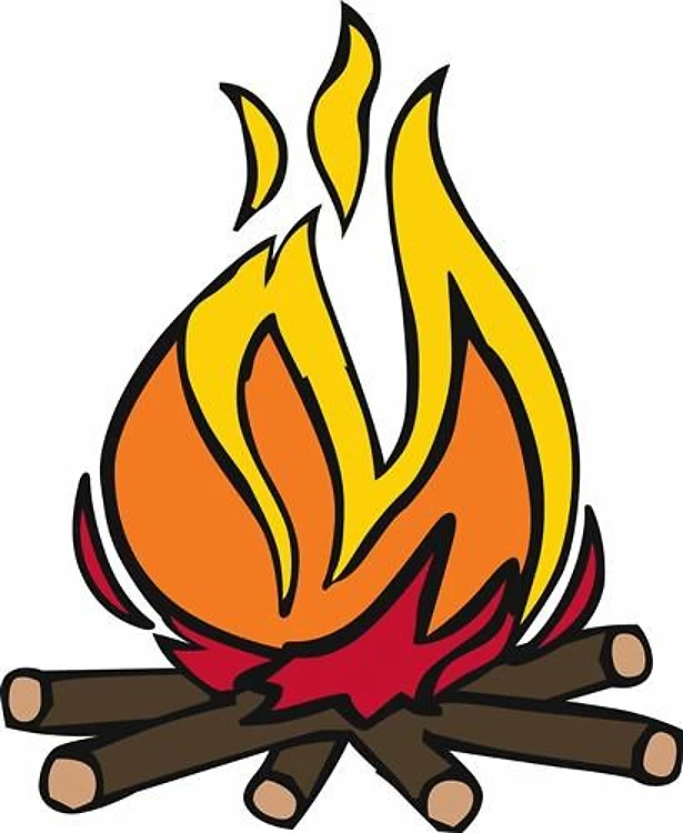Burning Campfire
