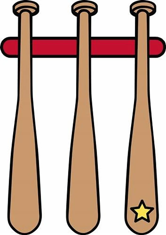 Hanging Baseball Bats