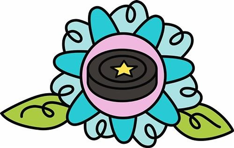 Floral Hockey Puck