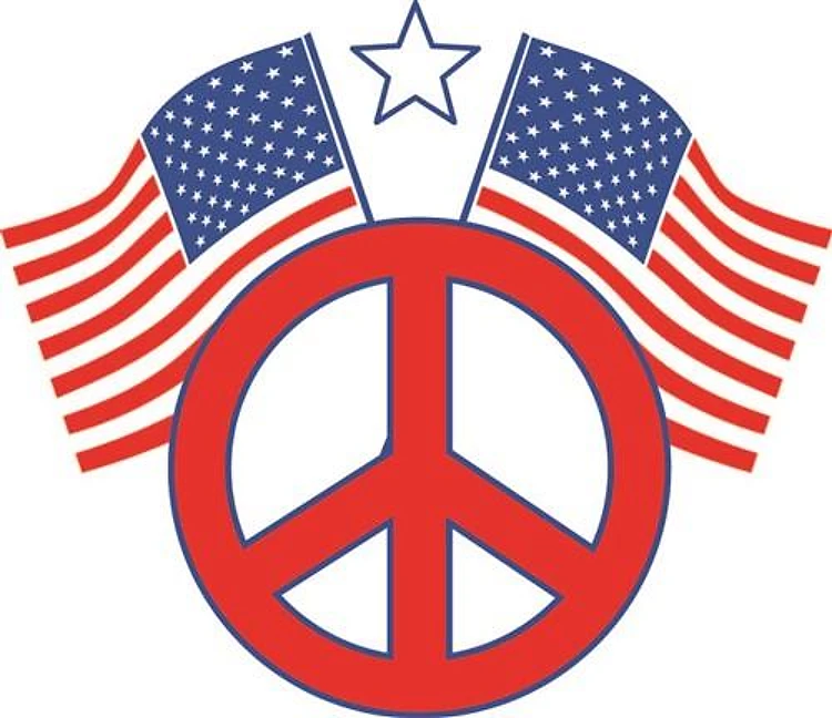 American Flag Peace