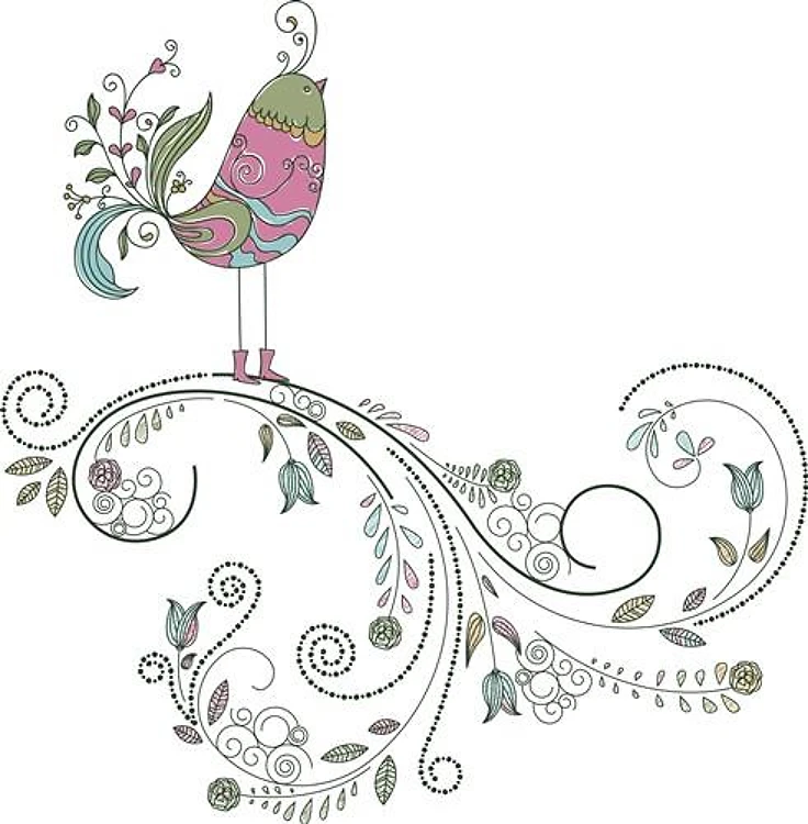 Floral Swirl Design
