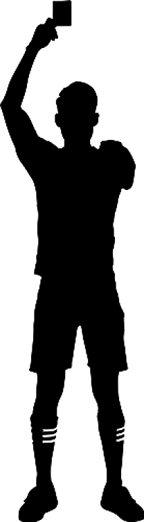 Soccer Penalty Card Silhouette