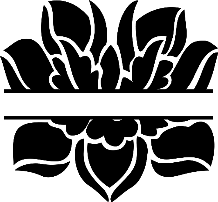 Lotus Silhouette Name Drop